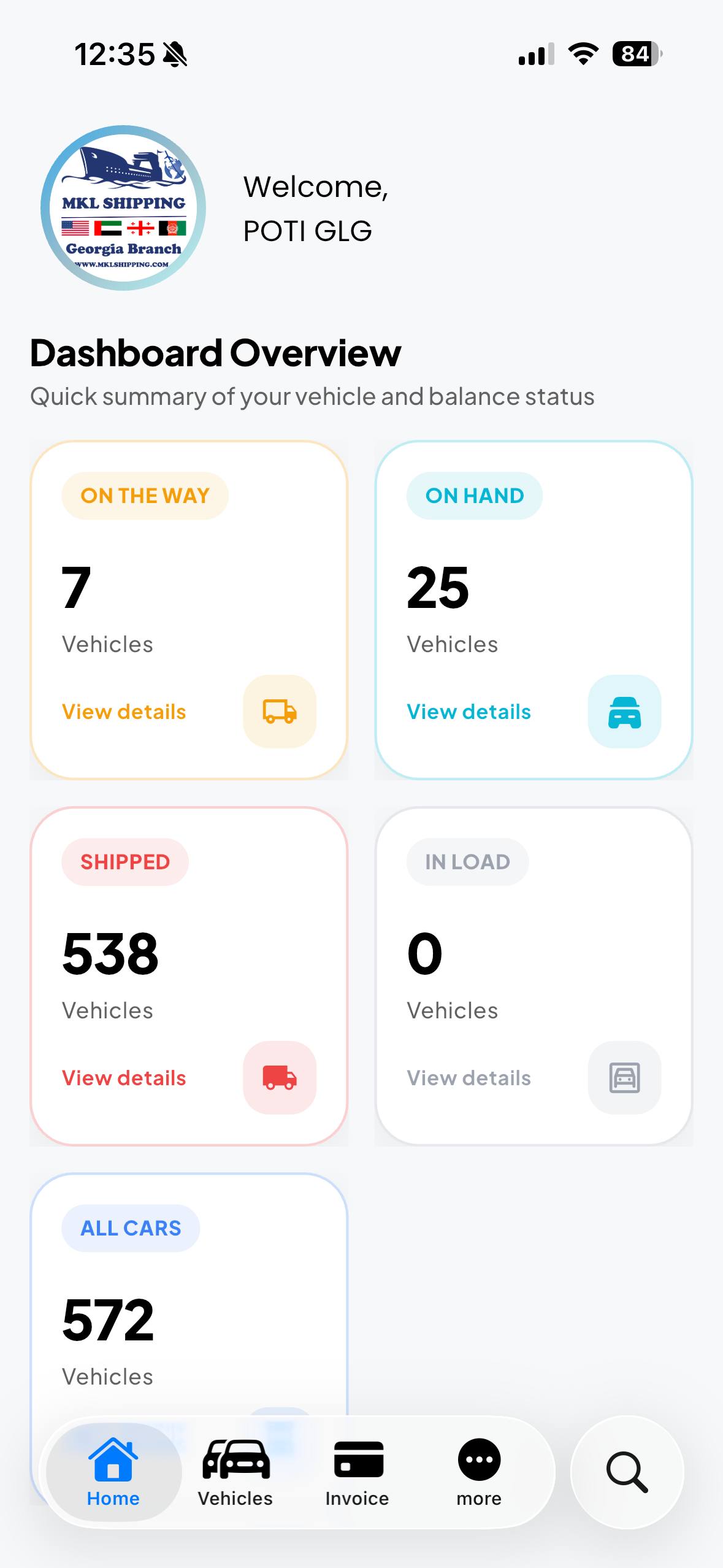 MKL Shipping cover screenshot